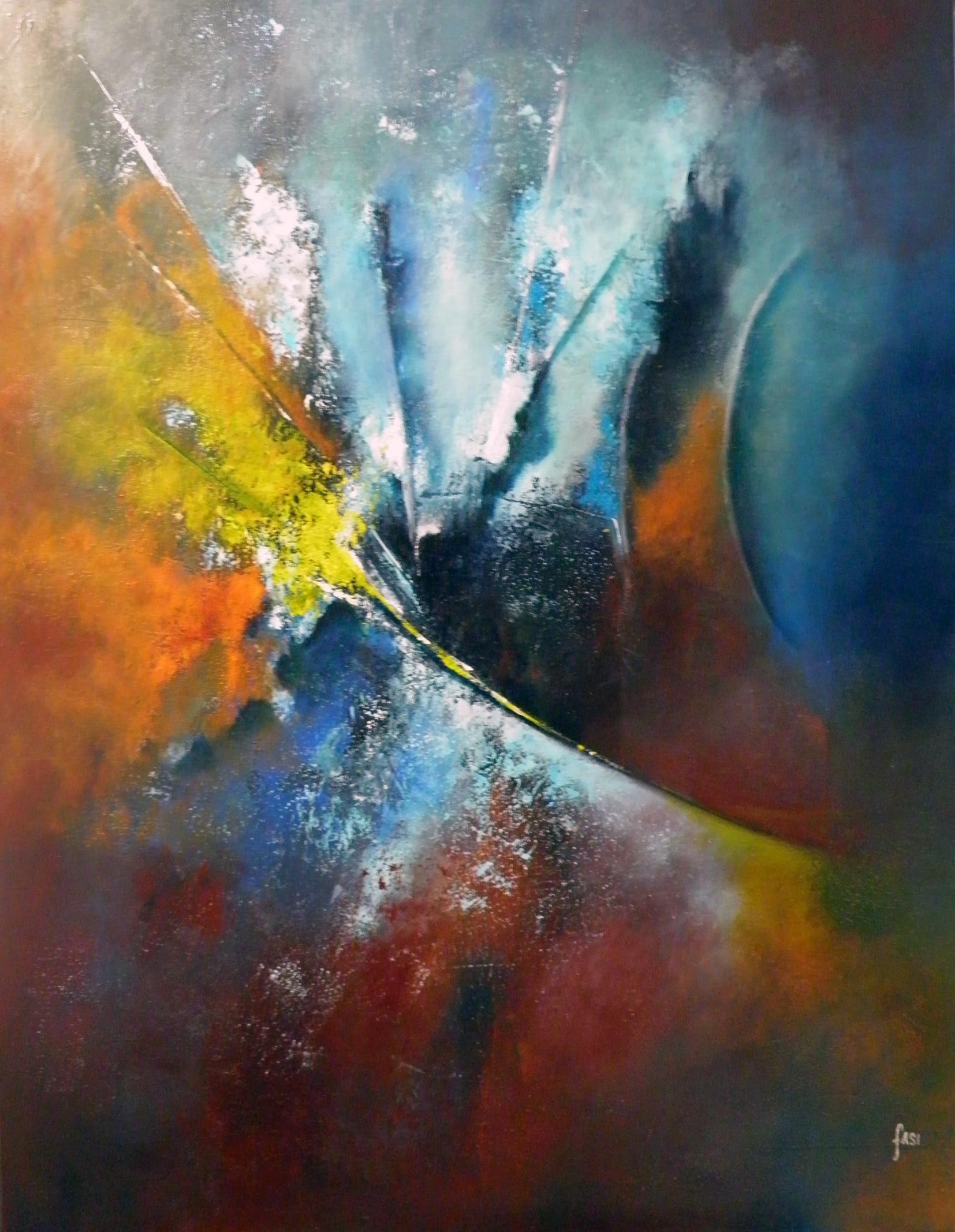 "Rayonnements" - 92*73cm - 2019 - 1300€