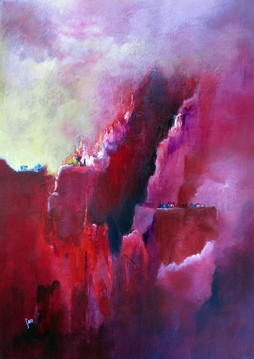 "Quand Vient La Brume" - 55*38 cm - 2020 - 500€